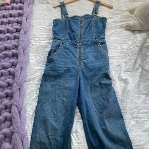 Denim overalls